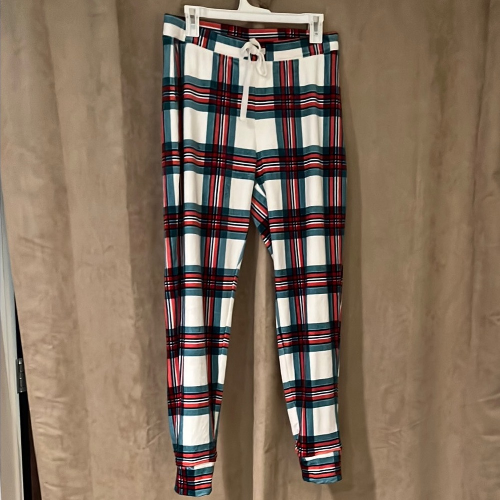 Rachel Zoe Red and Blue Plaid Pajama Pants